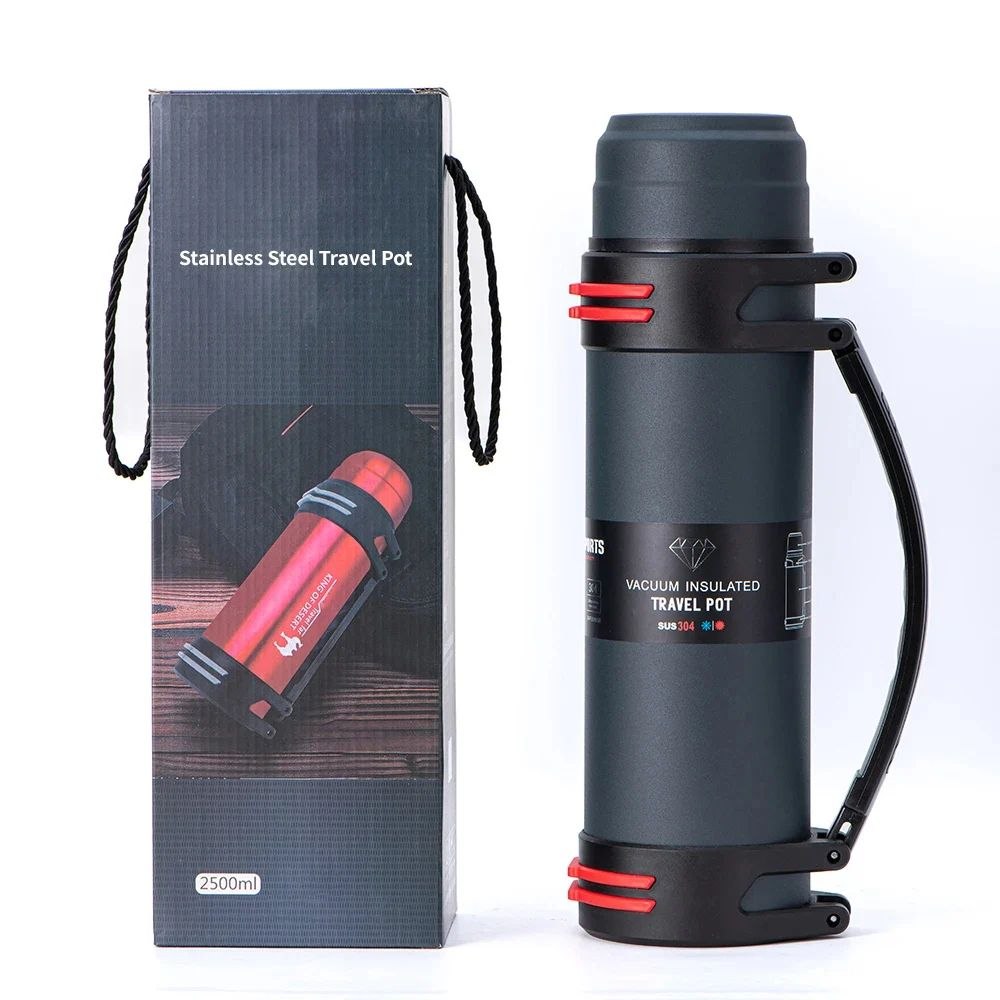 YUBAO LU STAR PLUS travel flask, 2 liters, double-walled, vacuum فلاسک مسافرتی YUBAO مدل LU STAR PLUS استیل 2 لیتر دوجداره وکیوم