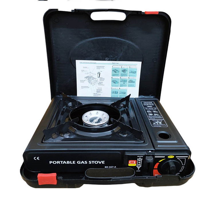 اجاق گاز مسافرتی قابل حمل مدل BK-167-A – همراه مطمئن شما در سفر، کمپ و شرایط اضطراری Portable Camping Gas Stove Household Gas Powered Stove Burner Outdoor Camping Gas