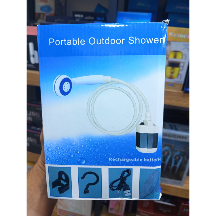 دوش شارژی قابل حمل سفر و گردشگری و کمپ Portable rechargeable shower suitable for travel, tourism and camping