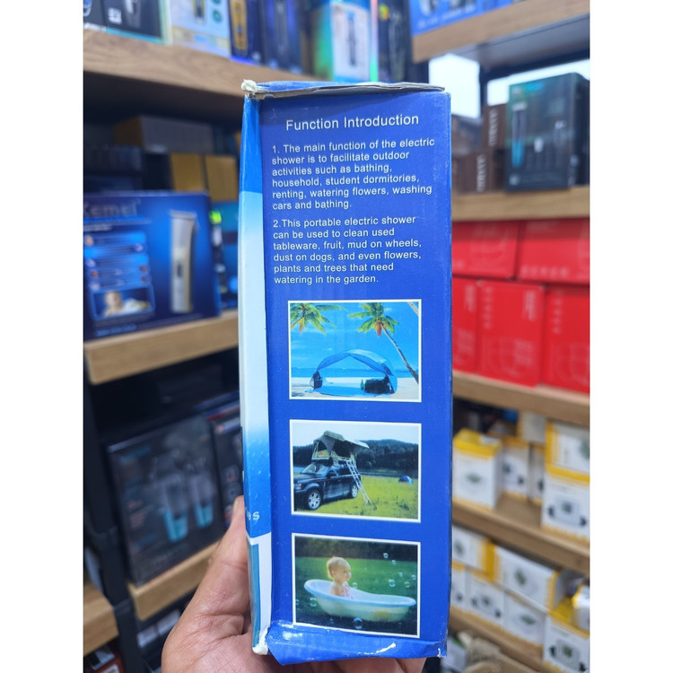 دوش شارژی قابل حمل سفر و گردشگری و کمپ Portable rechargeable shower suitable for travel, tourism and camping