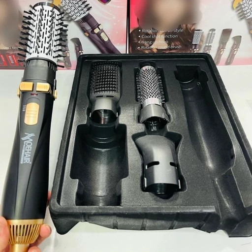 سشوار برس دار چرخشی موهیر MOEHAIR مدل MO-8 – ۴ کاره و فوق حرفهای MOEHAIR Rotating Brush Hair Dryer Model MO-8 – 4-function and ultra-professional