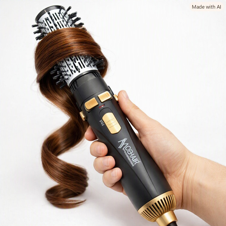 سشوار برس دار چرخشی موهیر MOEHAIR مدل MO-8 – ۴ کاره و فوق حرفهای MOEHAIR Rotating Brush Hair Dryer Model MO-8 – 4-function and ultra-professional