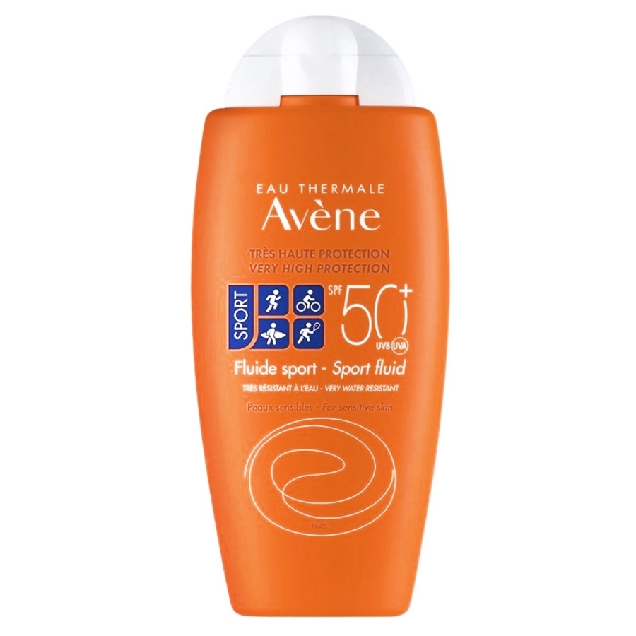 ضدآفتاب ورزشی SPF 50+ مخصوص پوست‌های حساس  فلوئید صورت و بدن بسیار مقاوم در برابر آب و عرق  Sports sunscreen SPF 50+ for sensitive skin. Face and body fluid, highly resistant to water and sweat