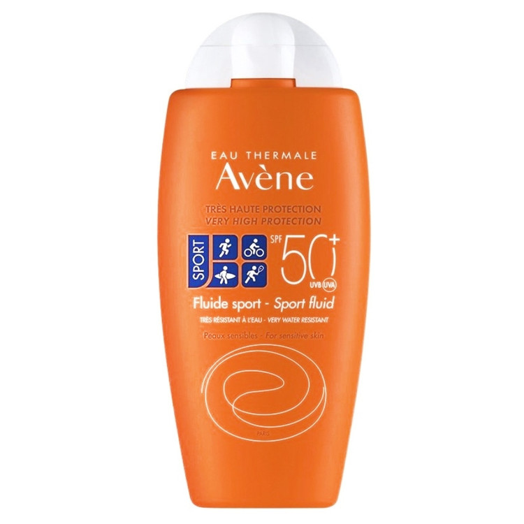ضدآفتاب ورزشی SPF 50+ مخصوص پوستهای حساس فلوئید صورت و بدن بسیار مقاوم در برابر آب و عرق Sports sunscreen SPF 50+ for sensitive skin. Face and body fluid, highly resistant to water and sweat