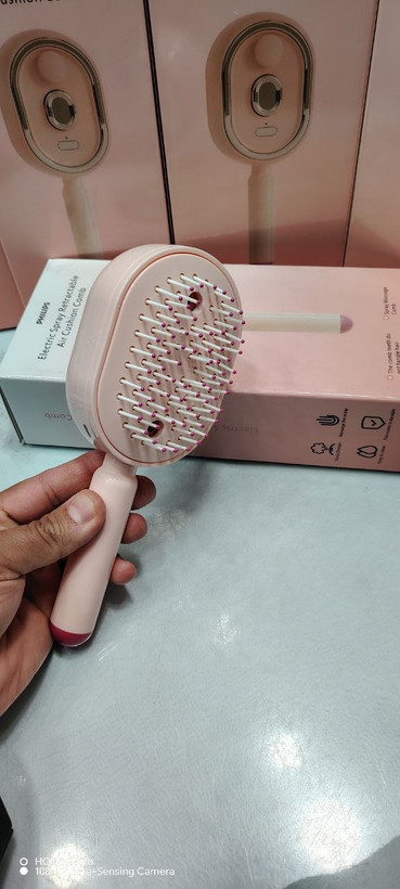 برس برقی اسپریدار فیلیپس مدل JY-606 بازکننده گره مو + نانو اسپری + ماساژور پوست سر Philips Electric Spray Brush Model JY-606 Hair Detangler + Nano Spray + Scalp Massager