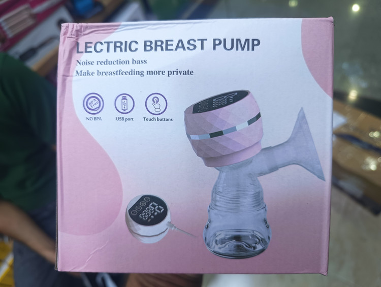 شیردوش شارژی پرتابل XL-2401 دارای 9 سطح تنظیم بدون درد و بی صدا با شارژ USB Portable rechargeable breast pump XL-2401 has 9 painless and silent adjustment levels with USB charging